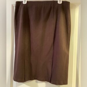 C EST. 1946 Double Back Split Brown Skirt L